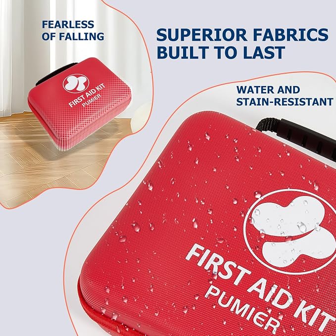 First Aid Kit - 368pcs Waterproof Compact Portable Hard Case - Ideal - Image 8