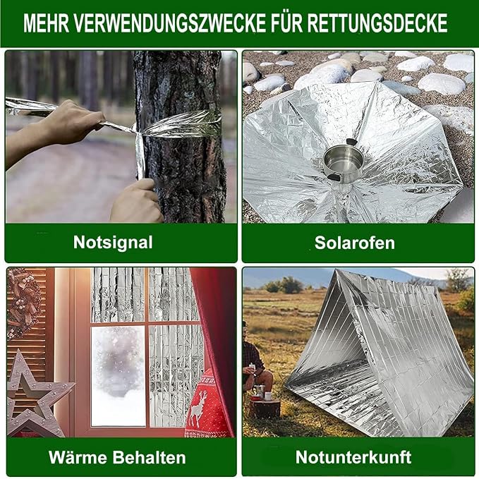 MEETSWEET Emergency Rescue Blanket Outdoor Survival Blanket Waterproof - Image 8