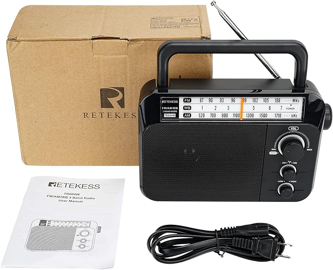 Retekess TR604W AM FM NOAA Radio, Portable Emergency Weather Radios - Image 7