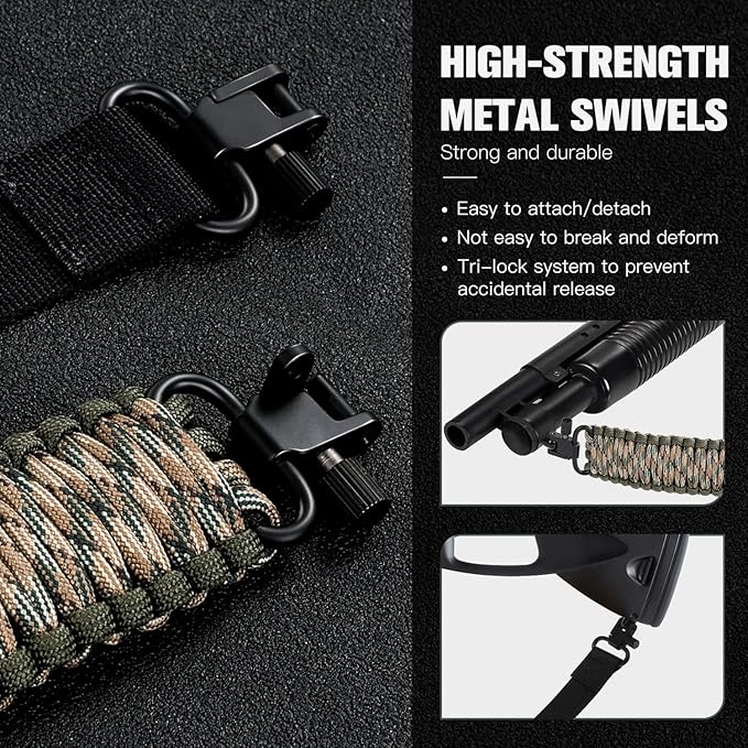 VVAAGG Two-Point Paracord Rifle Sling - Image 3