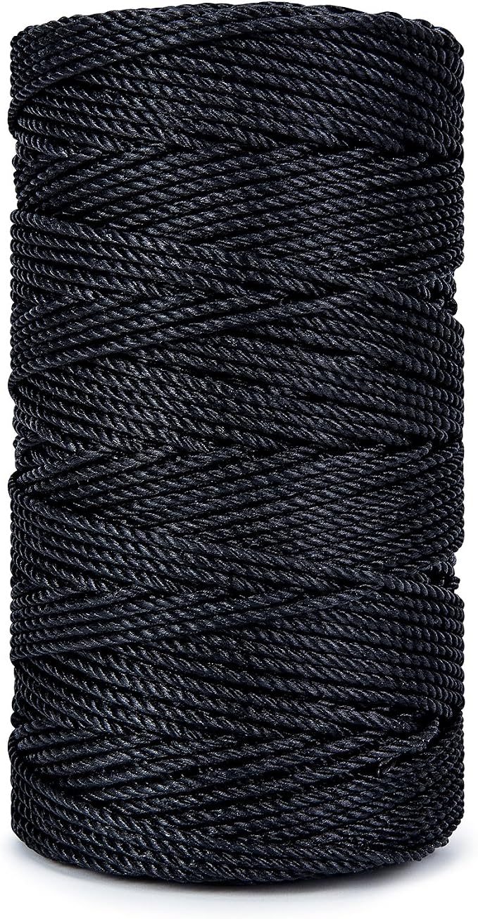 HONGDA Tarred Bank Line Twine, 465 Feet Nylon Twine #36 Bank Line-Black Nylon - Image 8