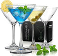 Bravario Unbreakable Plastic Martini Glasses, 100% Tritan Shatterproof Plastic by Bravario