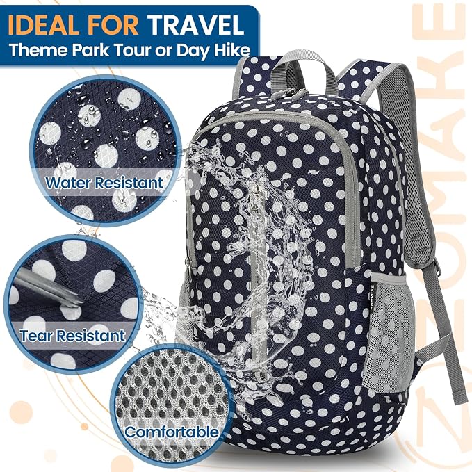 ZOMAKE Ultra Lightweight Packable Backpack 25L - Image 4