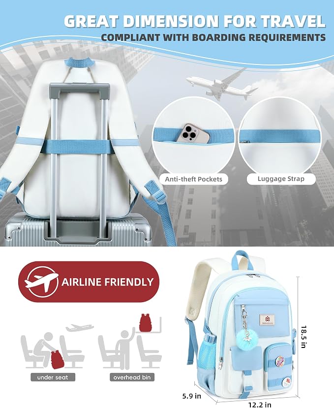 Hidds Laptop Backpacks 15.6 Inch School Bag Elementary Middle High College - Image 5