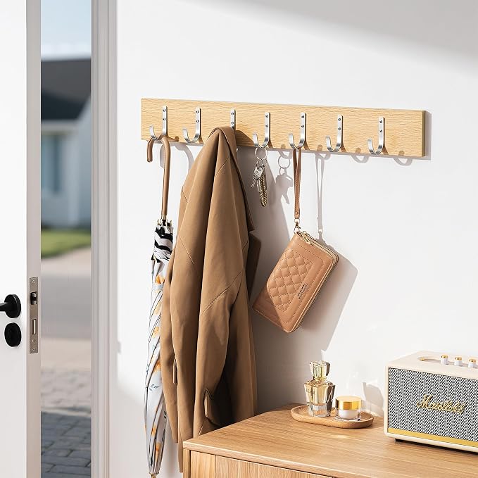 Aluminum Wall Hooks for Hanging Towel/Coat - 22LB Screw in Metal Hanger Wall - Image 5