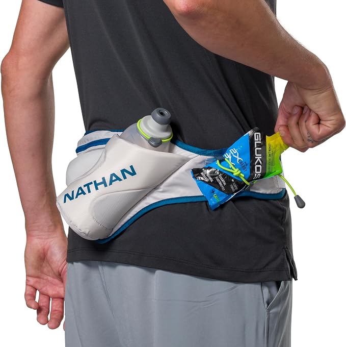 Nathan Peak Running Hydration Waist Pack Belt w/ Speed Draw Flask Water Bottle - Image 8