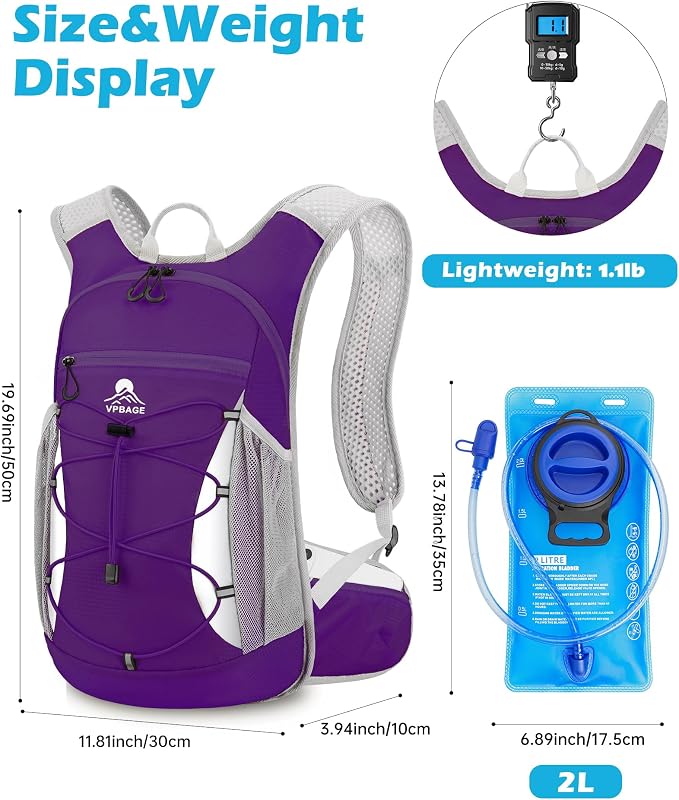 Hydration Backpack with 2L Water Bladder - Image 2