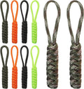 10 Pieces Paracord Zipper Pull Replacement Zipper Pulls Tab 4" Keychain by Unknown