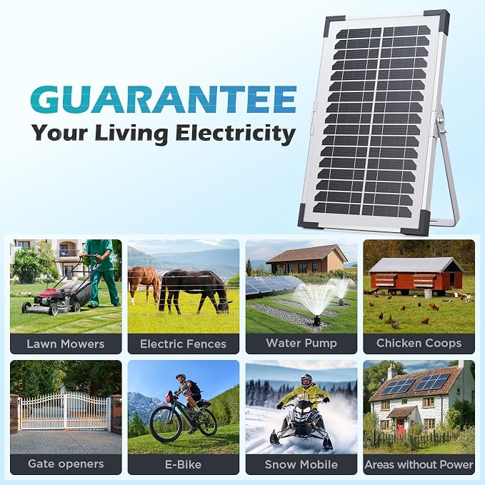 15W Solar Battery Maintainer, Low-Iron Tempered Glass Solar Panel - Image 9