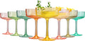 Khen Shatterproof Acrylic Ribbed Vintage Art Deco Martini, Champagne & Cocktail by Khen