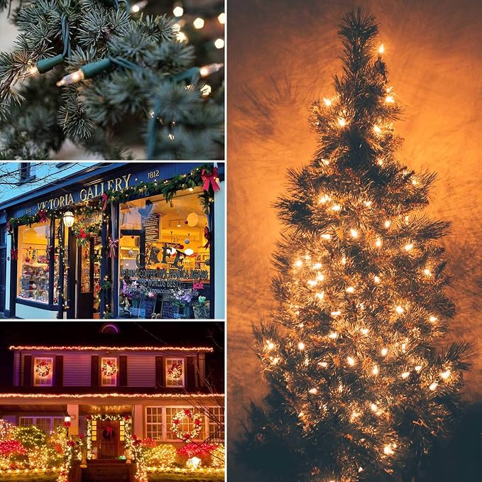 Brightown 2 Pack Each 50 Count 12 Feet Clear Christmas Mini Lights - Image 9