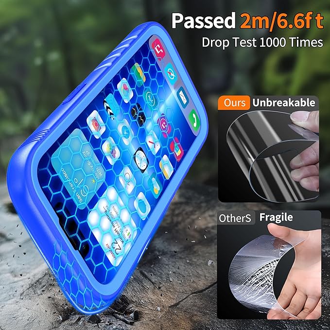 Cozycase for iPhone 15 Waterproof Shockproof Dustproof Case - Image 4