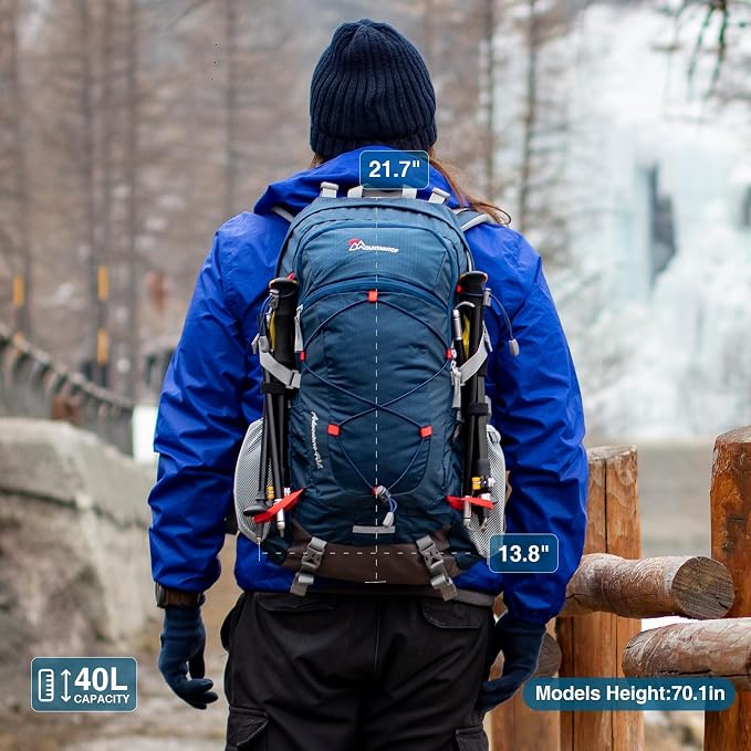 MOUNTAINTOP 25L/40L Hiking Backpack, Lightweight Travel Backpack - Image 4