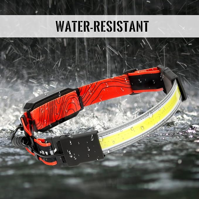 Adelante LED Headlamp Flashlight, 1000LM 230°Wide-Beam Rechargeable Head Lamp - Image 6