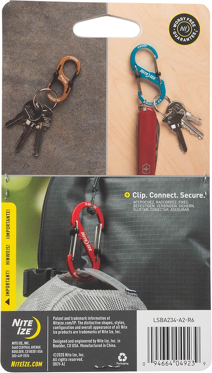 Nite Ize S-Biner SlideLock Stainless Steel Dual Locking Carabiner - Image 6
