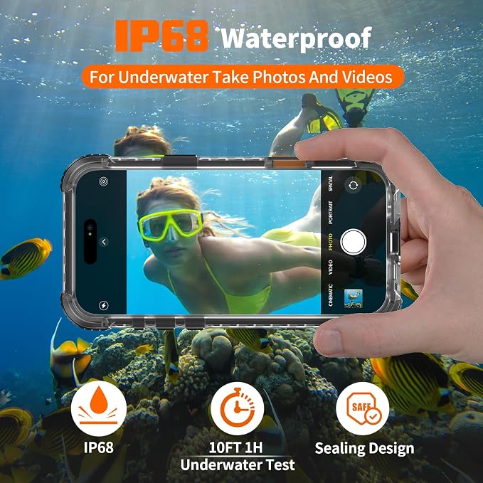 for iPhone 16 Pro Max Waterproof Case Compatible - Image 2