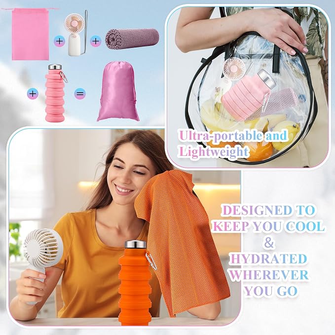 16 Set Theme Park Necessities Cruise Ship Accessory Kit Collapsible Water - Image 5