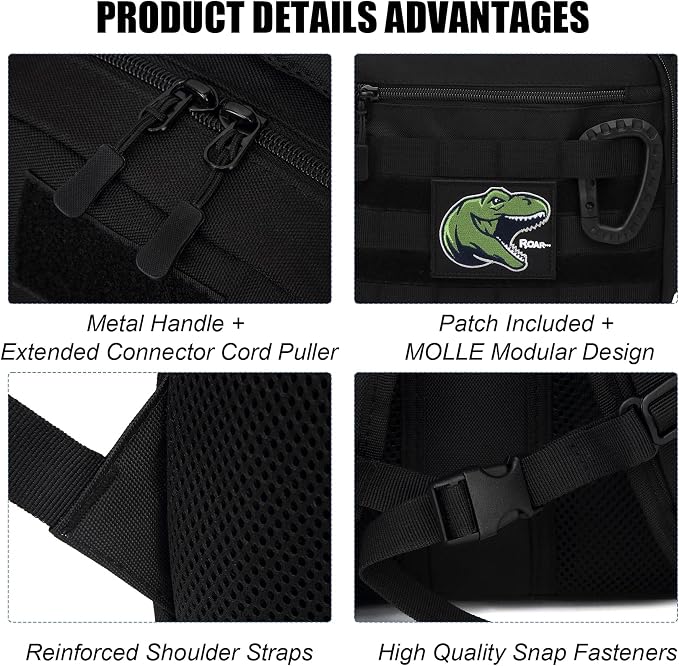 Kids Tactical Backpack Army Molle Bookbag Military Boys Backpack - Image 5