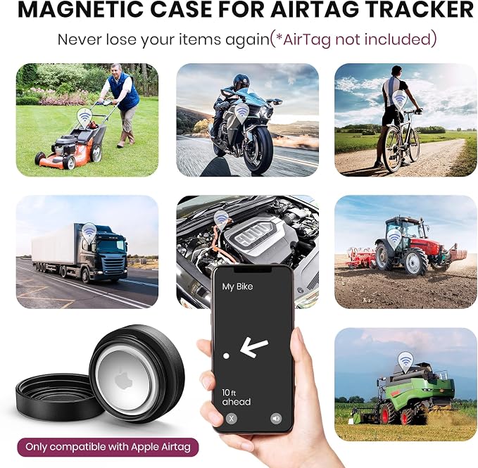 Ultra Magnetic AirTag Holder | Waterproof | Shatterproof | Minimalist Design | - Image 2