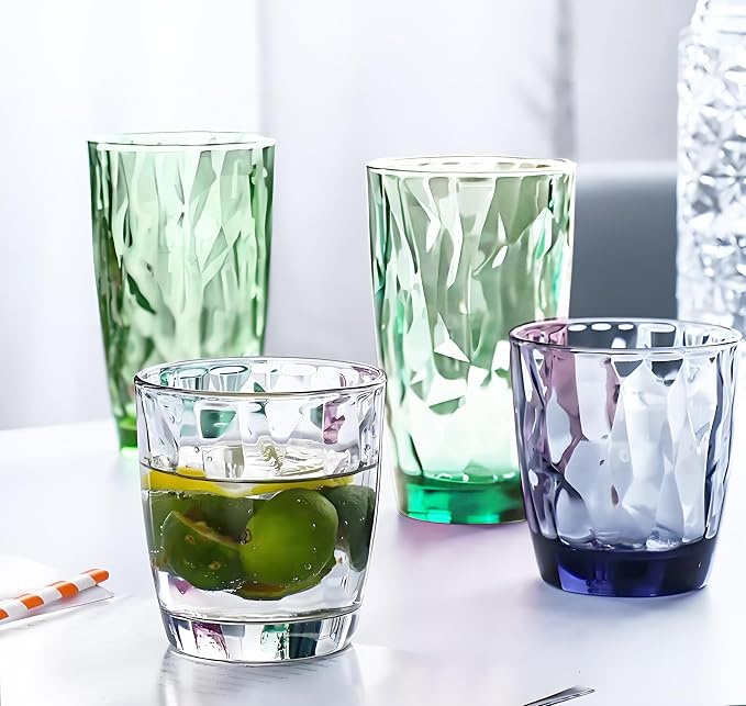 15Oz Unbreakable Tritan Drinking Glasses Shatterproof Acrylic Glasses Drinkware - Image 5