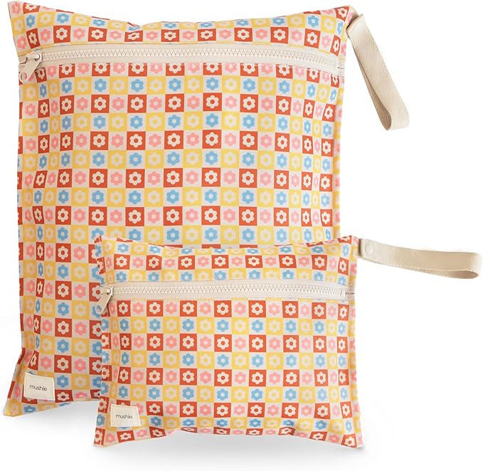 mushie Water Resistant Wet Bags | Large & Small Reusable Storage Bag by mushie