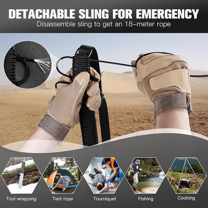 VVAAGG Two-Point Paracord Rifle Sling - Image 7