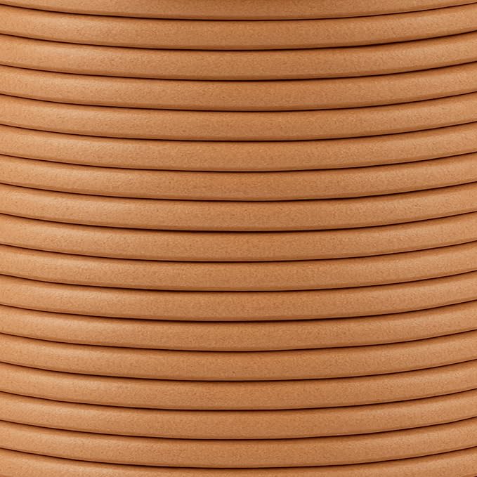 Mandala Crafts Round Genuine Tan Leather Cord - Image 3