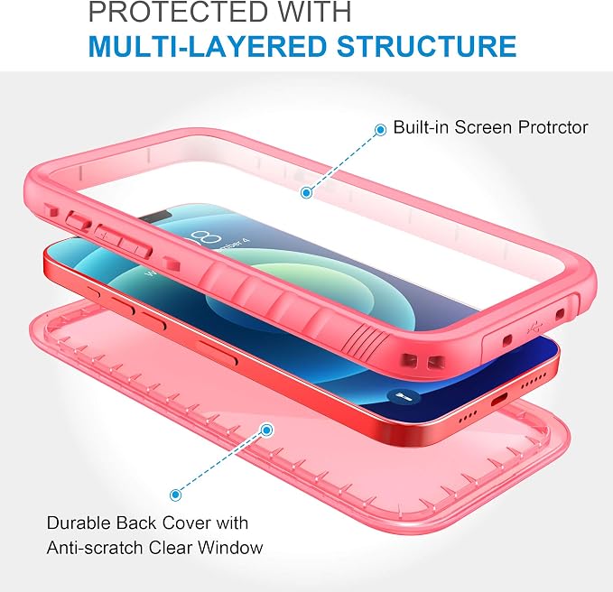 SPORTLINK Compatible with iPhone 12 Pro Max Waterproof Case - Image 4