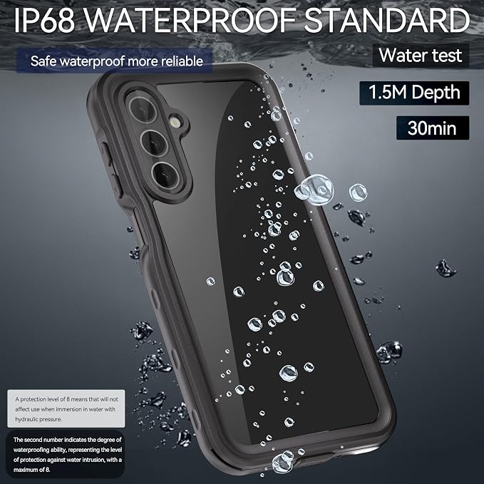 Hllhunkhe for Samsung Galaxy A16 5G Case Waterproof, Rugged Full Body - Image 2