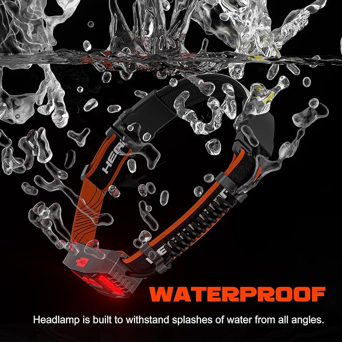Hopedone Rechargeable Headlamp, 4 Packs 230°Wide-Angle 1000 Lumens Headlamp - Image 7