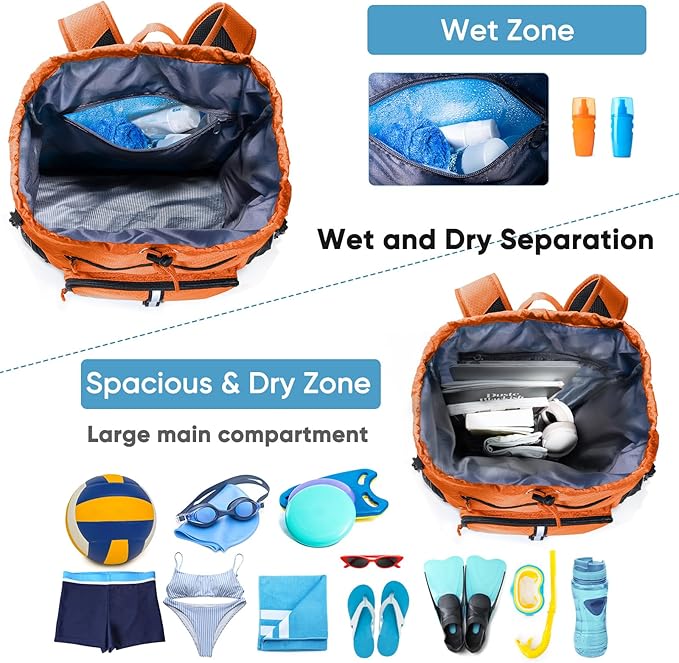 Large Beach Backpack Waterproof Sandproof - Image 2