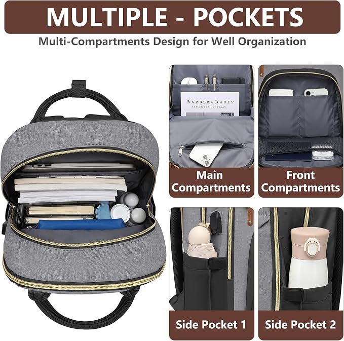 Laptop Backpack for Women Work Bag - Image 3