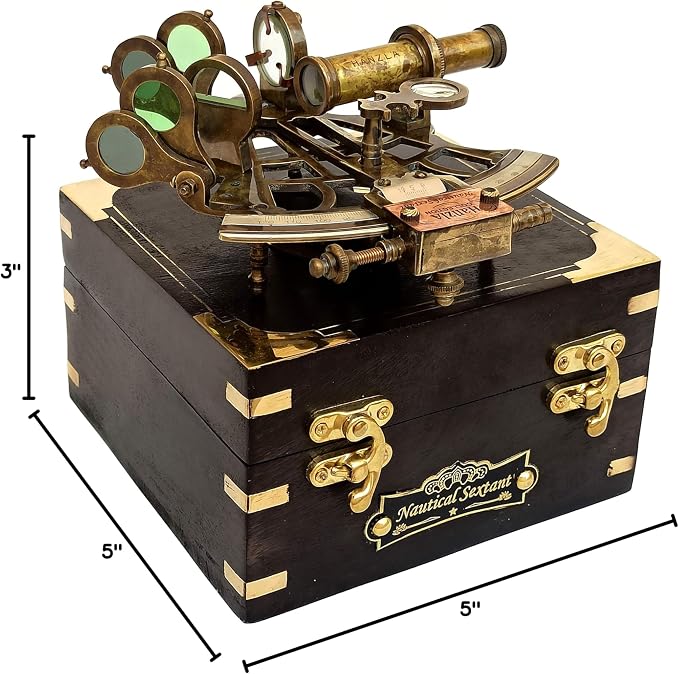 J. Scott London Brass Ship Sextant - Image 8