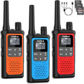 Rechargeable Walkie Talkies Long Range, 3 Pack Walkie Talkies by DURLK