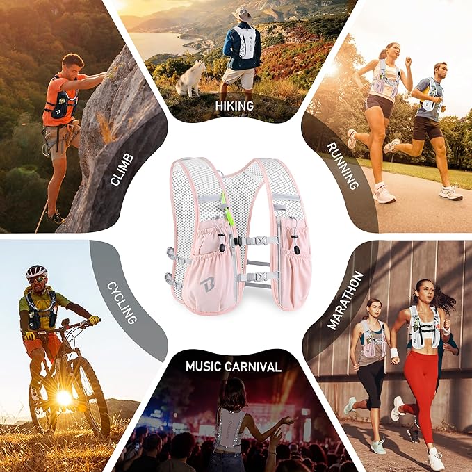BECOJADDE Running Vest Hydration Backpack - Image 6