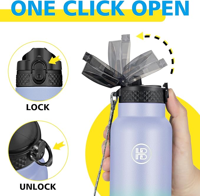 Han's Bottle Sports Water Bottle - 24 Oz - Image 4