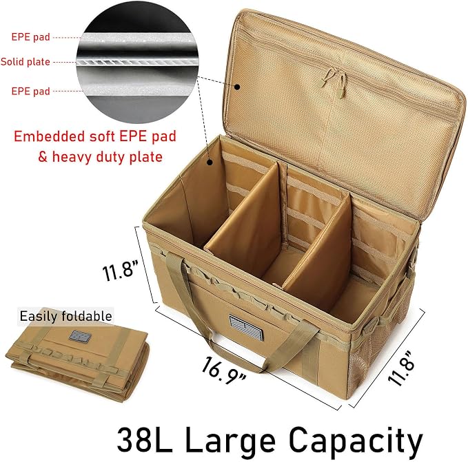 Tactical Camping Storage Bag Utility Tote Bag Camping Kitchen Organizer - Image 3