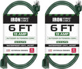 Iron Forge Cable 2 Pack Weatherproof 6 Ft Outdoor Extension Cord by IronForgeCable