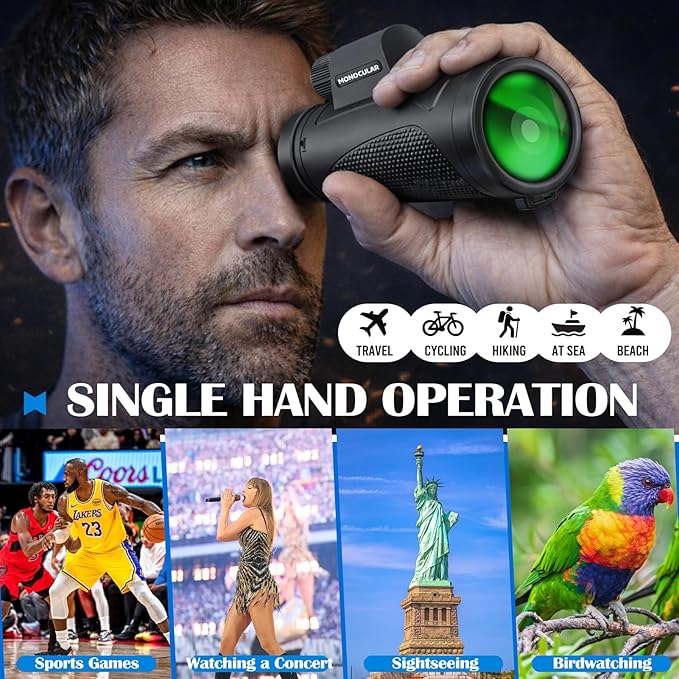 Asacam® 80x100 Monocular Telescope High Powered - Image 2