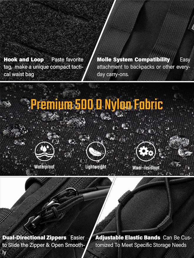 TACTICAL GEEK Block E4.0 EDC Compact Waist Pouch, Utility Pocket Organizer - Image 2
