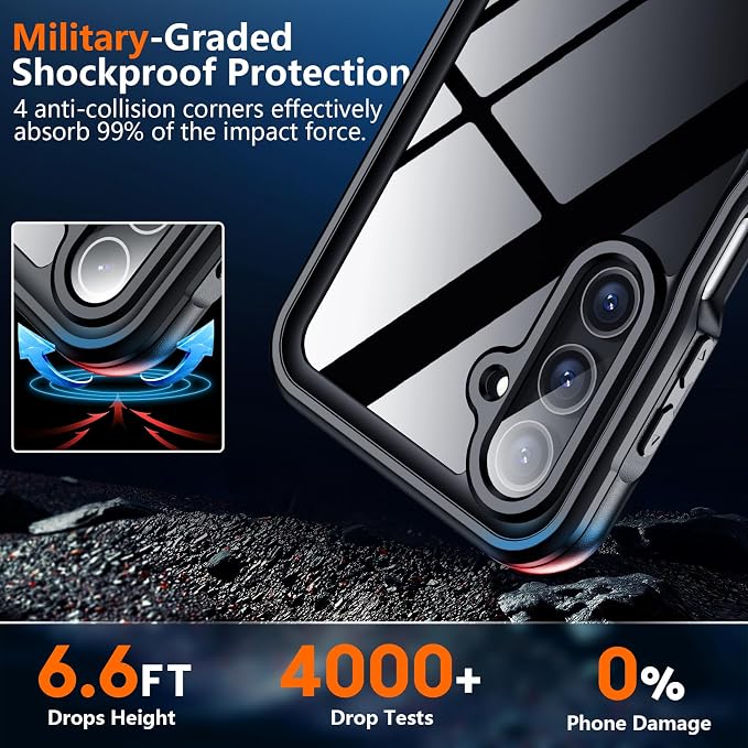 SPIDERCASE for Samsung Galaxy A16 5G Case Waterproof, Built-in Screen & Camera - Image 3