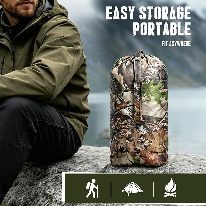 Lenotos Woobie Blanket, Thermal Insulated Military Poncho Liner, Water-Resistant - Image 5