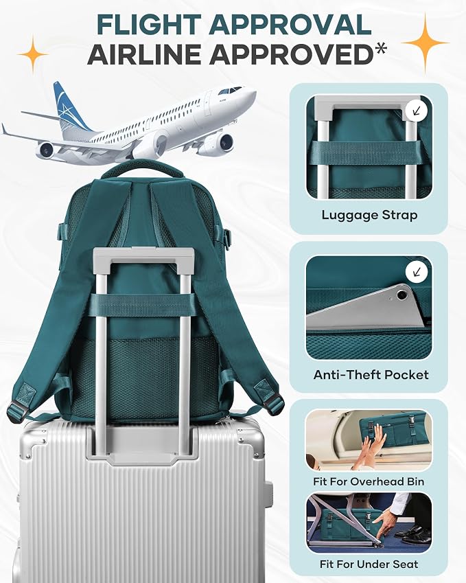 coofay Travel Backpack Carry on Flight Approved Mochila De Viaje Carry on - Image 7