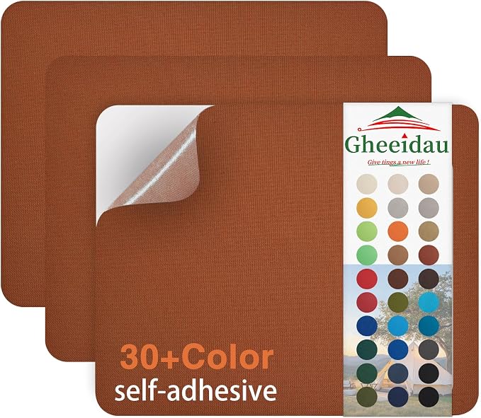 Gheeidau Canvas Repair Patch 9×11 Inch 3Pcs Waterproof Self-Adhesive Fabric by Givethingsanewlife