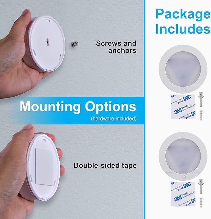 GE Wireless LED Tap-Lights, Battery Operated, 20 Lumens, Touch-Activated Puck - Image 5