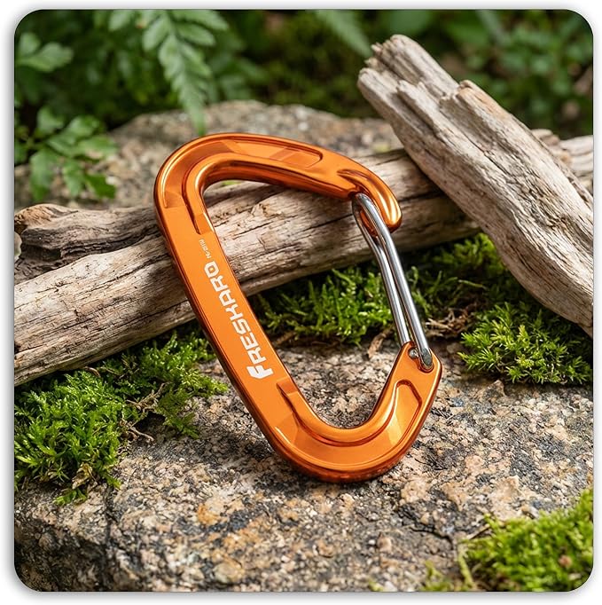 FresKaro 5pcs Nano Carabiner Clips, 8kN 1798lbs, Small Sturdy, Reliable - Image 6