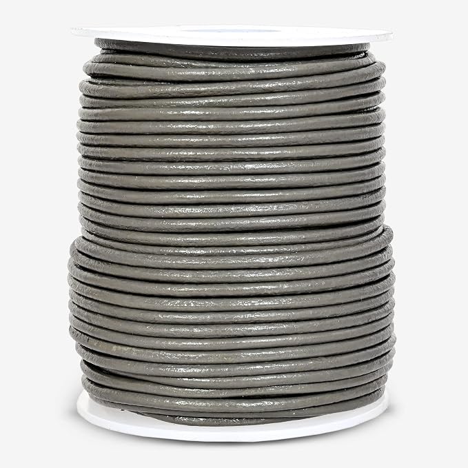 GENIQUE Real/Genuine Round Leather String Cord - Image 2
