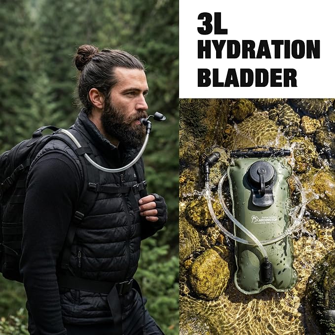 Mardingtop Hydration Bladder, 3L Leak Proof Water Reservoir Military Hydration - Image 7