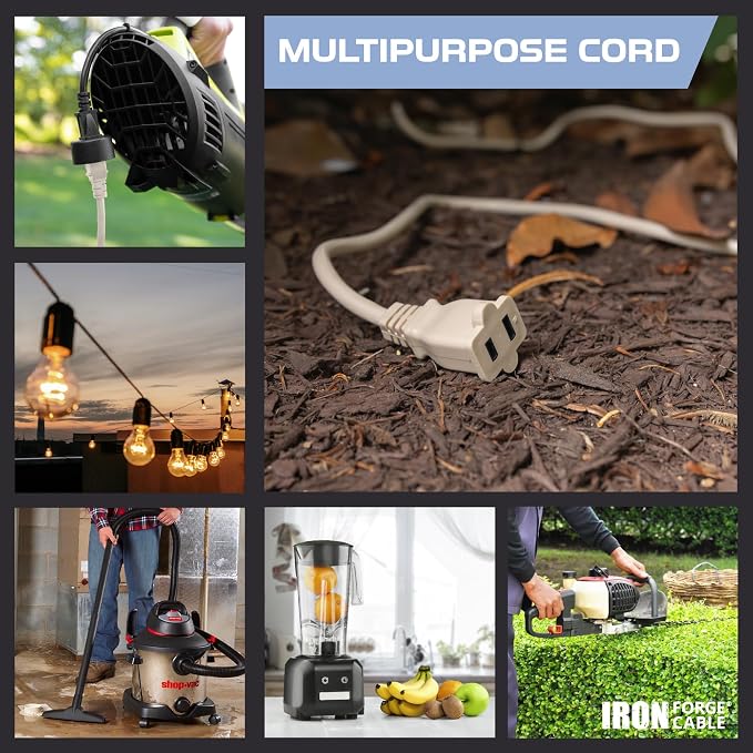 Iron Forge Cable 2 Prong Extension Cord 6 ft - Image 3