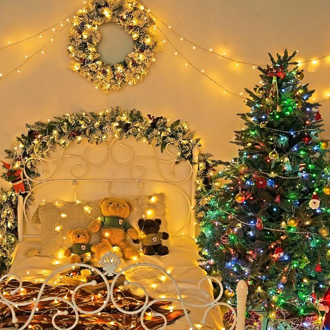 JMEXSUSS 200 LED Christmas String Lights Outdoor Waterproof, 66ft Color - Image 8